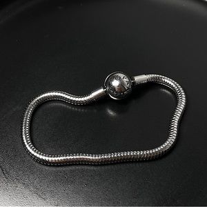 Pandora Bracelet Snake Chain Circle Charm Bracelet